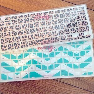 MacBook Silicone Keyboard Covers Chevron and Leopard Print n
